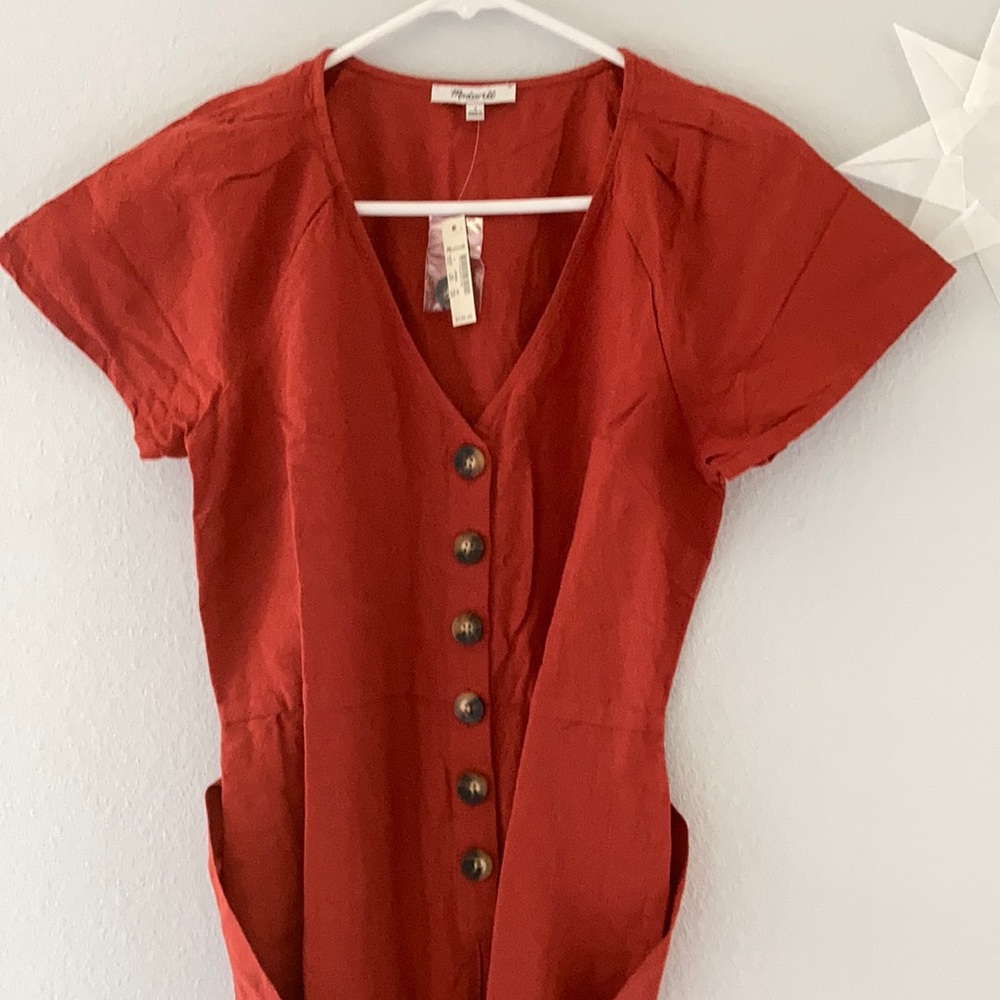 NWT madewell linen jumpsuit size 4